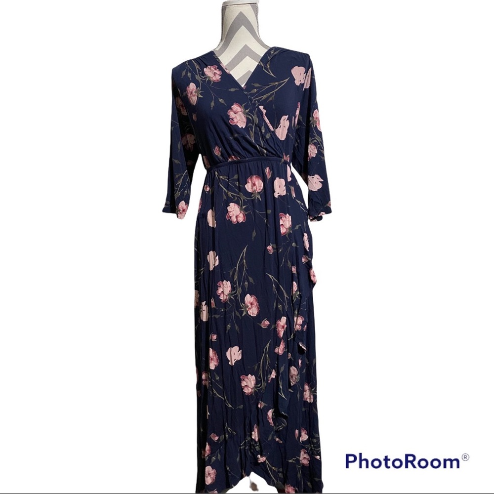 **SOLD**Maternity Maxi Blue Dress